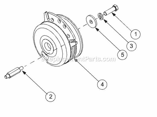 Pto Clutch Diagram and Parts List for LT2138 13A-214F710 Cub Cadet Lawn Tractor